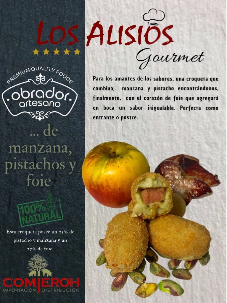 Pistacho y Manzana Telas de Foie